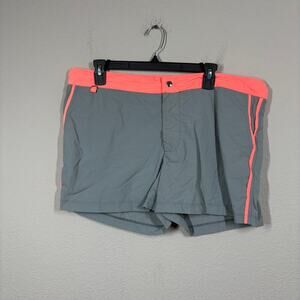 Les Canebiers Mens 2XL Ramatuel Swim Trunks Shorts Gray Neon